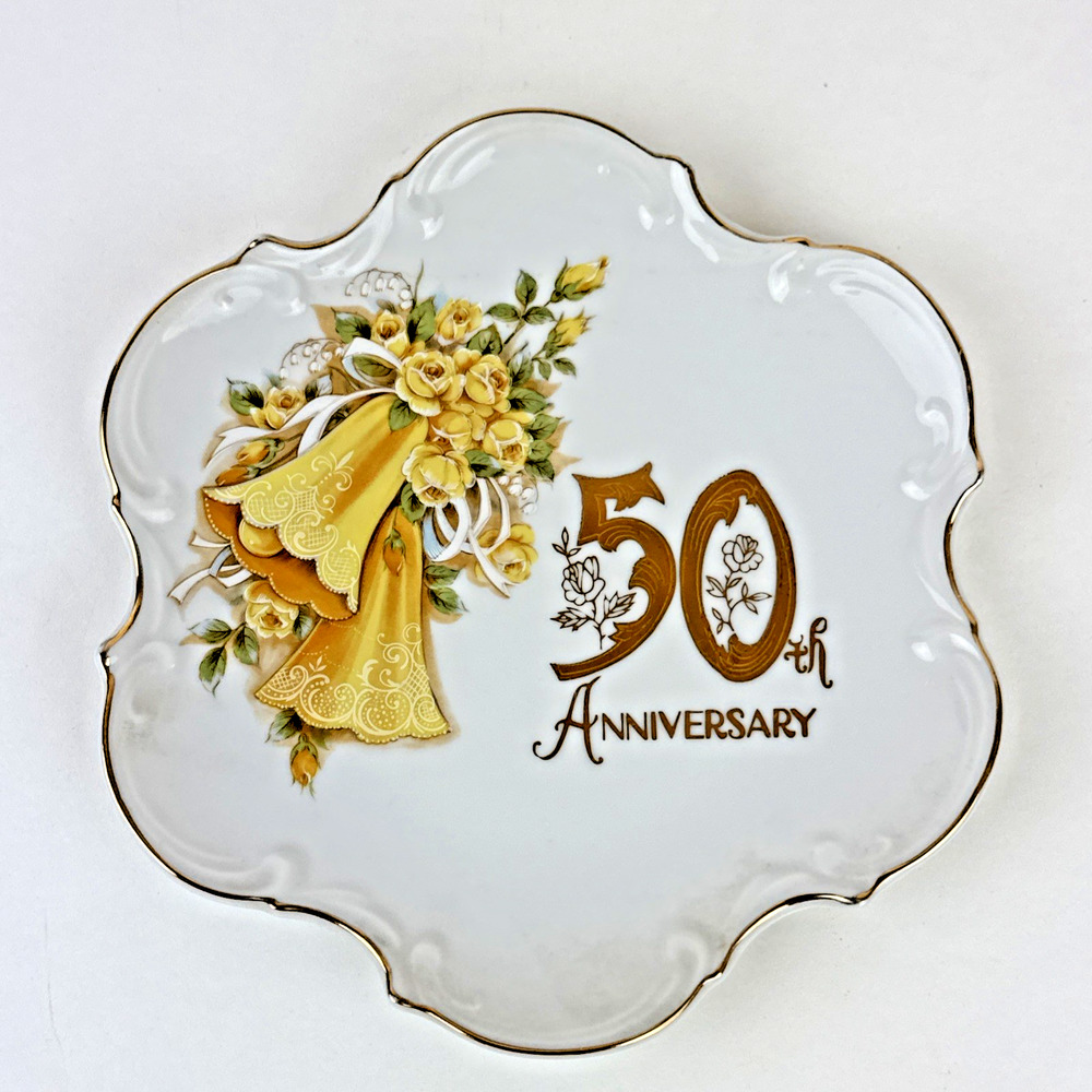 Vintage 50th Anniversary Plate AR-355 8 inch